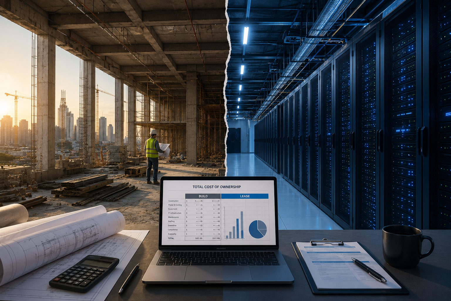 The True Cost of Building vs Leasing Data Center Space